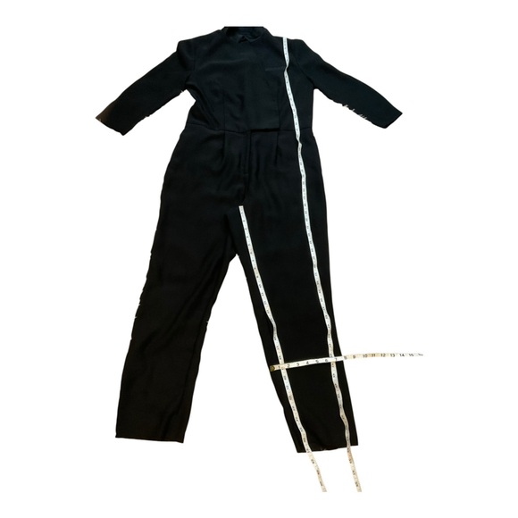 Banana Republic Women’s Tuxedo Jumpsuit Black Casual or Formal Size 8 - Picture 14 of 16